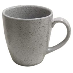 PP1944526424 - 13.3 oz. Speckled Grey Reactive Glaze Porcelain Mug, 5 1/8" Dia. w/Handle, Corona Cosmos Moon