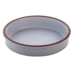 SH0114W - 8.1 oz stone heart white terracotta casserole, 5.51"L x 1.22"H, GET, cheforward