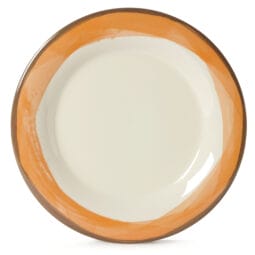 WP-7-DI-KNO - 7.5" Wide Rim Plate, Diamond Ivory Base Color