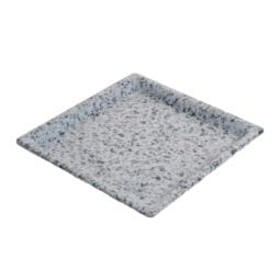 WDR105 - 6.7" wonder terrazzo moonstone square melamine tray, 6.7"L x 6.7"W x .8"H, GET, cheforward