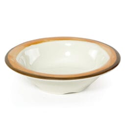 B-454-DI-KNO - 4.5 oz. (5 oz. rim-full), 4.75" Melamine Bowl, 1.25" deep, Diamond Ivory Base Color