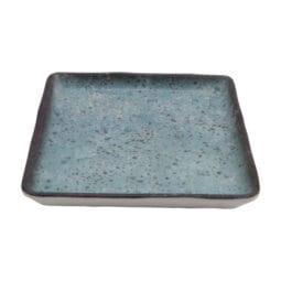 20030-REB - 4" savor robin egg blue square melamine plate, 4"L x 4"W x 0.5"H, GET, cheforward