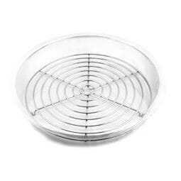 WG-101 - 12.5" Full Circle Chrome Wire Grate, 0.75" Tall