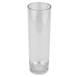 V-11-CL - 15.75" Tall, Tabletop, Display, Accent Vase, Break Resistant Plastic, 4.75" dia., G.E.T. Table Accessories
