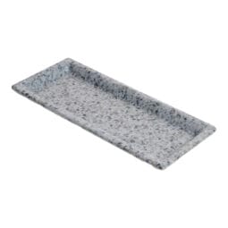WDR103 - 9.6" wonder terrazzo moonstone rectangle melamine tray, 9.6"L x 3.875"W x .8"H, GET, cheforward