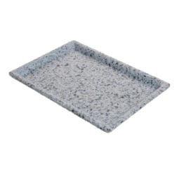 WDR104 - 9.6" wonder terrazzo moonstone rectangle melamine tray, 9.6"L x 6.8"W x .8"H, GET, cheforward