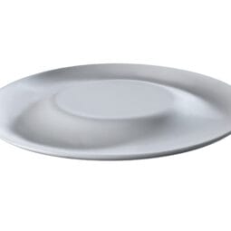 PA1101982812 - 11 3/7" Bright White Porcelain Plate, Corona Gotas