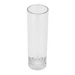 V-21-CL - 13" Tall, Tabletop, Display, Accent Vase, Break Resistant Plastic, 4" dia., G.E.T. Table Accessories