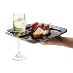 PP-975-1-BK - 9.75" x 9" Party Plate