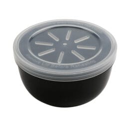 EC-23-2X-BK/CL - 12 oz. Black/Clear, Polypropylene, Soup Reusable Container, (14 oz. rim-full), 4.375 Top Dia., 2.3 Height, G.E.T. Eco-Takeout's