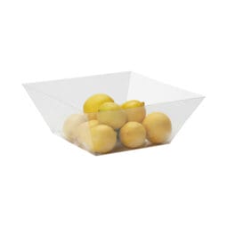 PL-12-CL - Plastic Liner for 12" Square Bowl (fits BWL-12-BAM, 48 pieces/cs.)