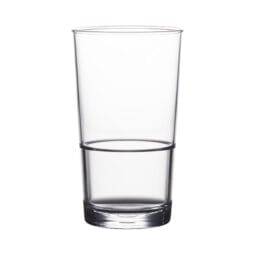 PK/BB-16-CL - 16 oz Stackable Mixing Glass - Titan cup 3.25"L x 3.25"W x 5.44"H, GET- fits Lid PK/BB-LID1-G403
