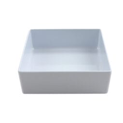 BN-F-W - Bento Box Insert, White Melamine, 7.5"L x 7.5"W x 2.43"H, (Fits BN-B-W), Milano, GET.