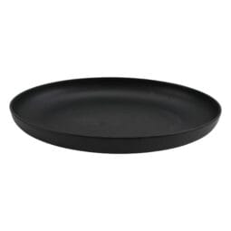 EXC420 - 128 oz excel black oval melamine pasta bowl, 16.5"L x 12"W x 2.75"H, GET, cheforward