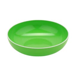 B-46-AP - 1.7 qt. Green with White Trim, Melamine Large Salad, Pasta, Soup Bowl, 1.9 qt. rim-full, 9" Dia., 2.5" deep, G.E.T. Settlement Oasis