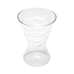 HND-1-CL - Clear Spiral Glass 3.40" Top Dia. x 4.63" Height ., GET. Hops n Drops