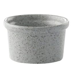 PP1944807324 - 6.4 oz. Speckled Grey Reactive Glaze Porcelain Ramekin, 3 2/3" Dia., Corona Cosmos Moon