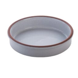 SH0110W - 4.7 oz stone heart white terracotta casserole, 3.93"L x 1.02"H, GET, cheforward