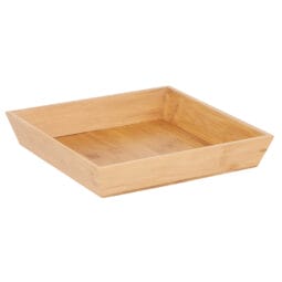 BAMTRY-05 - 12" Bamboo Square Tray, 2" deep (fits IR-910T)