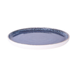 B190106-IB - Melamine Round Plate - Indigo Blue