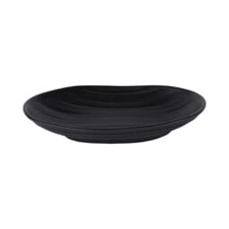 JW7307-B - Melamine Deep Oval Plate - Black