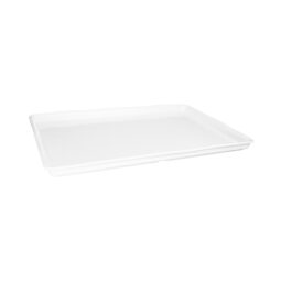 M1826-NW - Melamine Rectangular Organic Tray - White