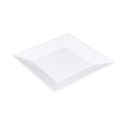 B8SQ-W - Melamine Square Plate - White