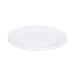 D775PL-W - Melamine Round Rim Plate - White