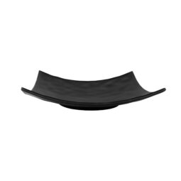 JW10SQRF-B - Melamine Square Shallow Plate - Black