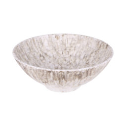 B382950-BRM - Melamine Round Bowl - Brown Marble