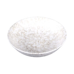 B387722-BRM - Melamine Round Bowl - Brown Marble