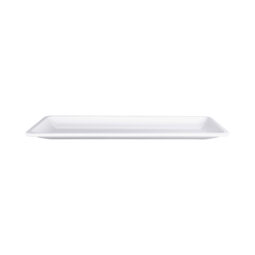 M219RC-W - Melamine Rectangular Coupe Platter - White