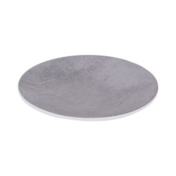 B20365-CM - Melamine Round Plate - Cement