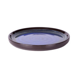B190080-CD - Melamine Round Plate - Cobalt Design