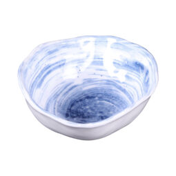 D863OV-ND - Melamine Oval Bowl - Navy Design