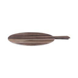 M15RW-HW - Melamine Round Serving Board - Hickory Wood