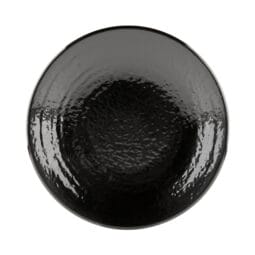 D9RR-B - Melamine Round Pebble Plate - Black
