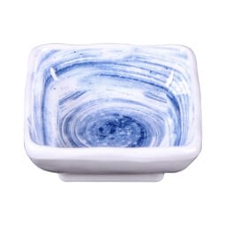 D21SQ-ND - Melamine Square Ramekin - Navy Design