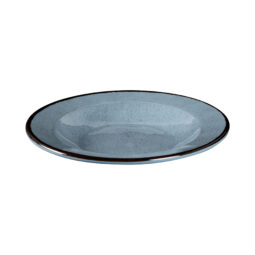 DB10M-CB - Melamine Round Crackle Pasta/Soup Bowl - Cameo Blue
