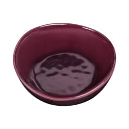 DGB52R-PG - Melamine Irregular Round Bowl - Purple Glaze