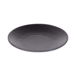B20365-B - Melamine Round Plate - Black