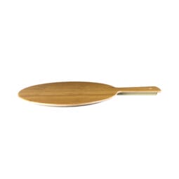 M12RW-BB - Melamine Round Serving Board - Bamboo
