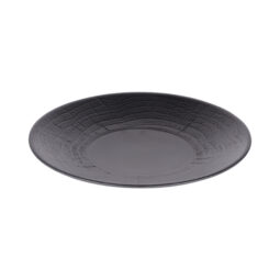 B20363-B - Melamine Round Plate - Black