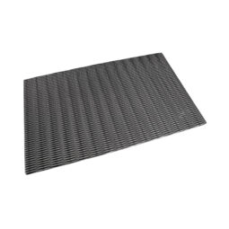 M2012RC-B - Melamine Rectangular Plate - White w/ Black Decal