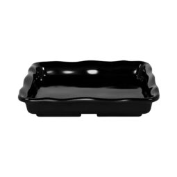 M858-B - Melamine Square Organic Tray - Black