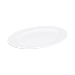 D1014OV-W - Melamine Oval Rim Platter - White