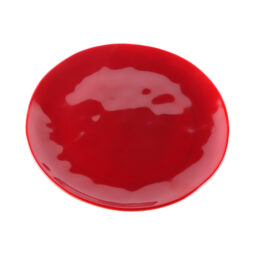 DG9R-RG - Melamine Round Plate - Red Glaze