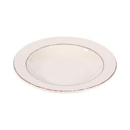 DB10T-V - Melamine Round Double Line Pasta/Soup Bowl - Vanilla