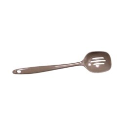 MSP12S-MR - Melamine Slotted Spoon - Mushroom