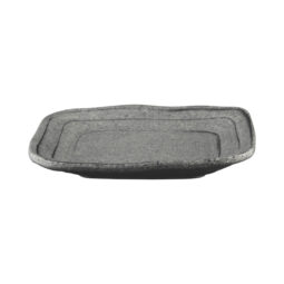 D5PLST-GSD - Melamine Irregular Square Plate - Granite Stone Design